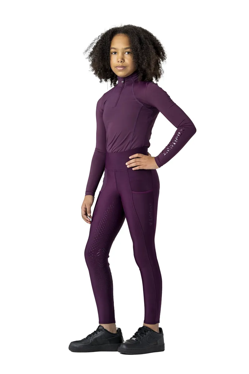 LeMieux Young Rider Base Layer in Grape